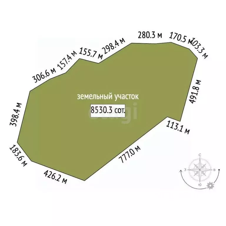 Участок в Крым, Кировский район, с. Журавки ул. Юбилейная (8530.31 ... - Фото 2