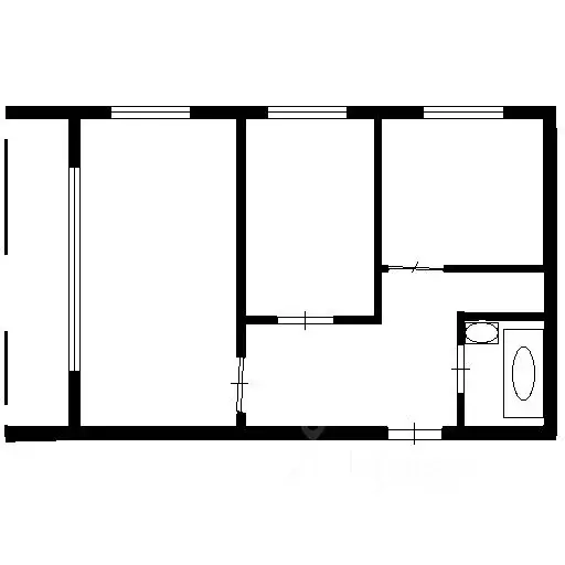 2-к кв. Татарстан, Казань ул. Маршала Чуйкова, 93 (52.0 м) - Фото 1