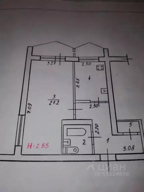 1-к кв. Волгоградская область, Волгоград пос. Ангарский, ул. ... - Фото 1