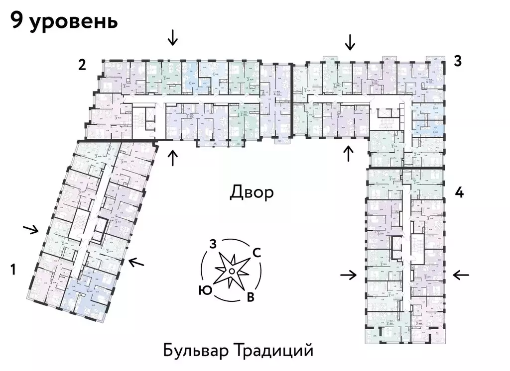 3-к кв. Тюменская область, Тюмень ул. Новоселов, 98 (57.82 м) - Фото 1