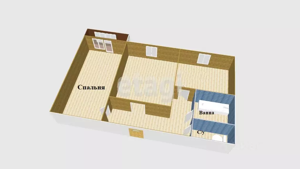 2-к кв. Сахалинская область, Южно-Сахалинск Луговое п/р, 2-я ... - Фото 1