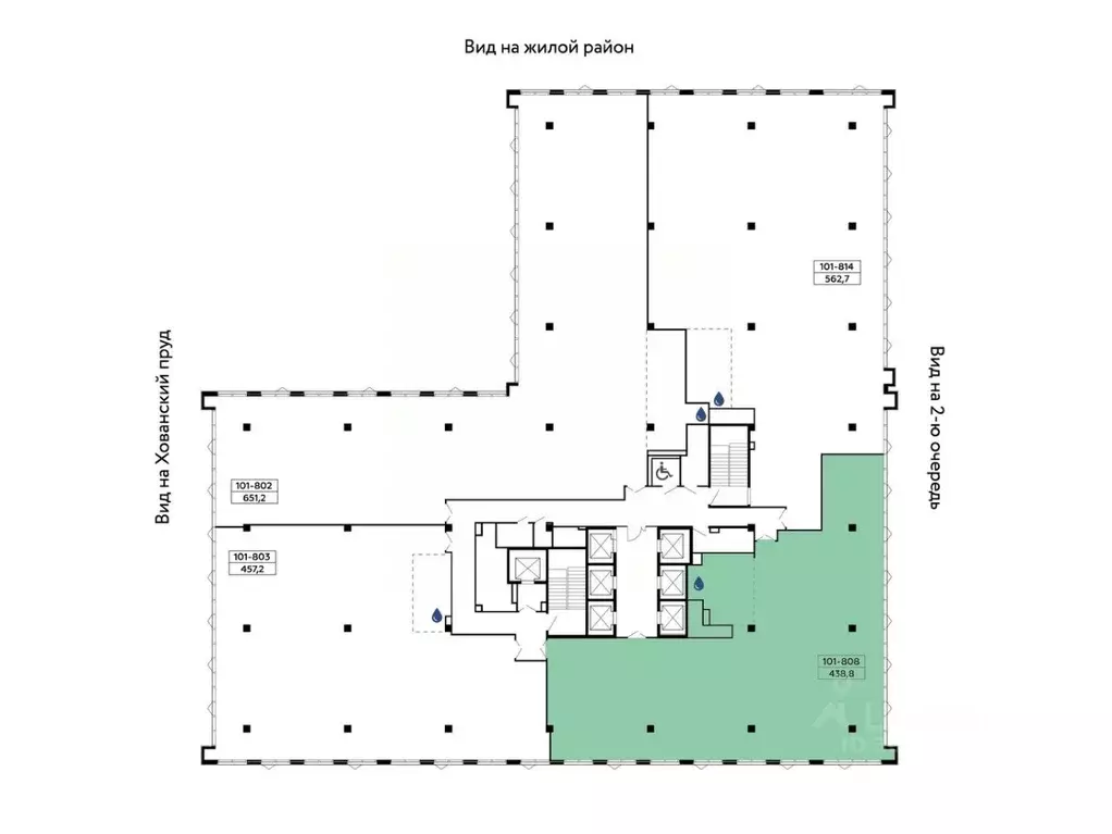 Офис в Москва д. Николо-Хованское, ул. Батюшкова, 7к4 (439 м) - Фото 1