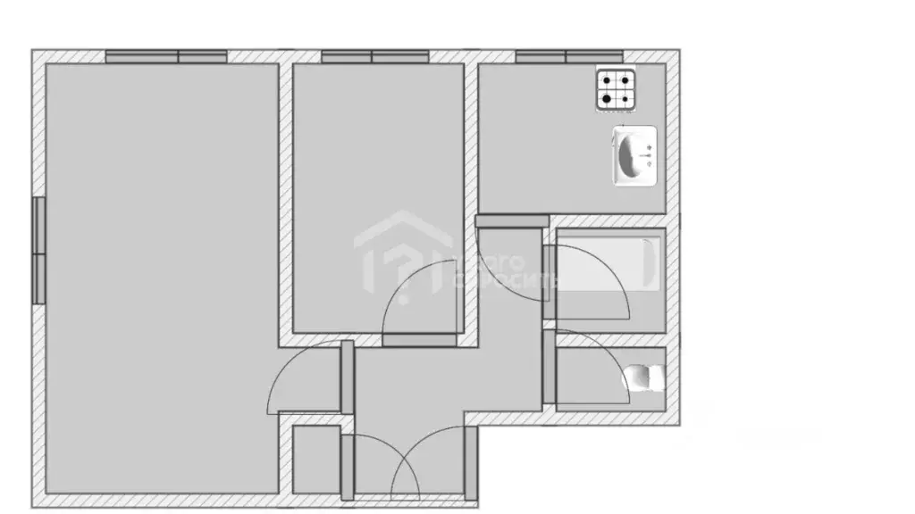 2-к кв. Санкт-Петербург, Санкт-Петербург, Петергоф ул. Аврова, 11б ... - Фото 2
