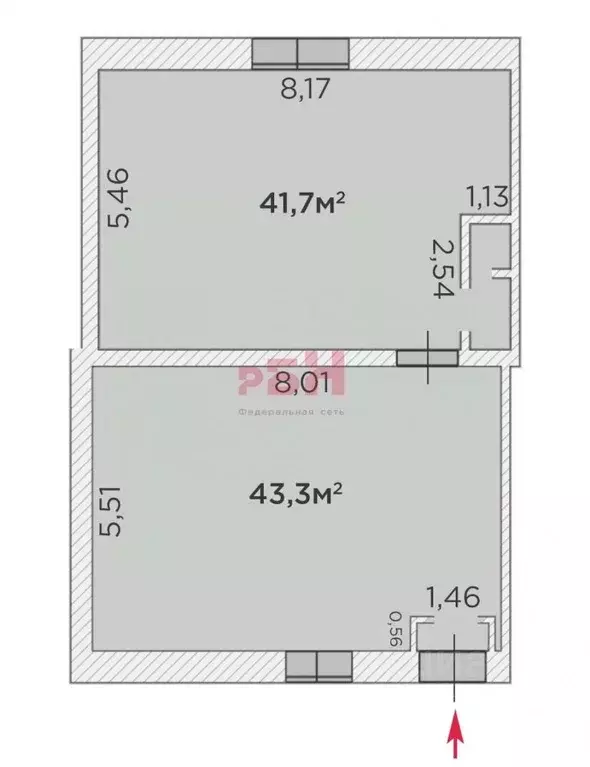 Торговая площадь в Тюменская область, Тюмень Рижская ул., 70 (89 м) - Фото 1