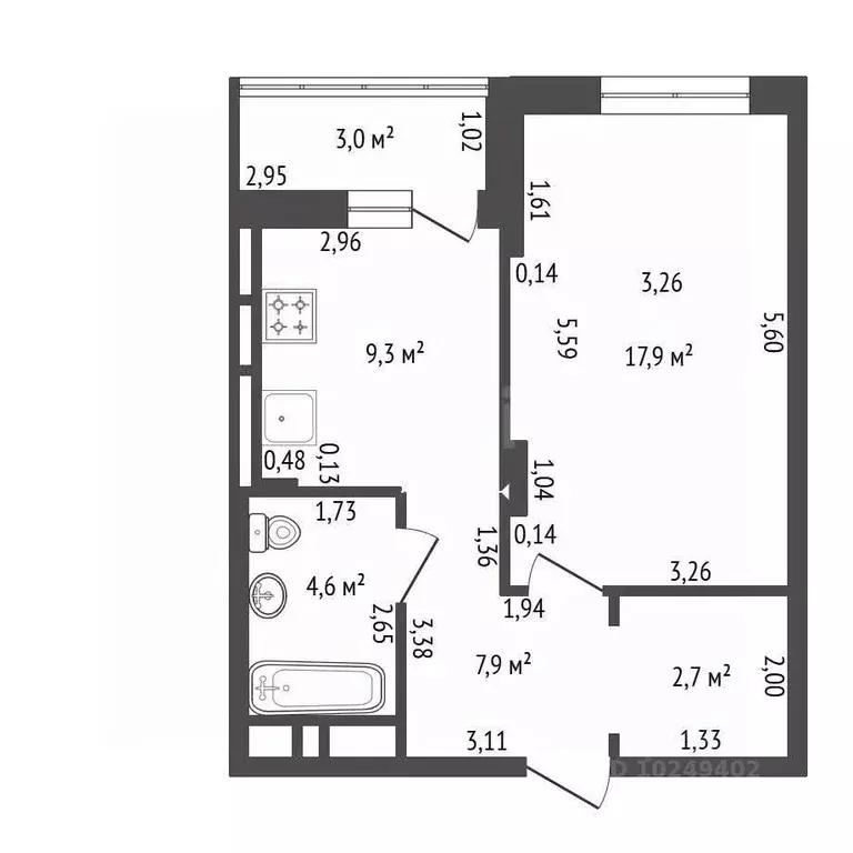 1-к кв. Башкортостан, Уфа Златоустовская ул., 20 (45.4 м) - Фото 1