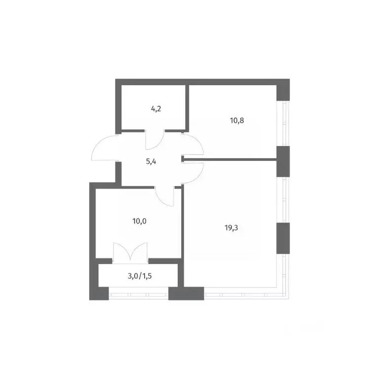 2-к кв. Ленинградская область, Ломоносовский район, Аннинское ... - Фото 1