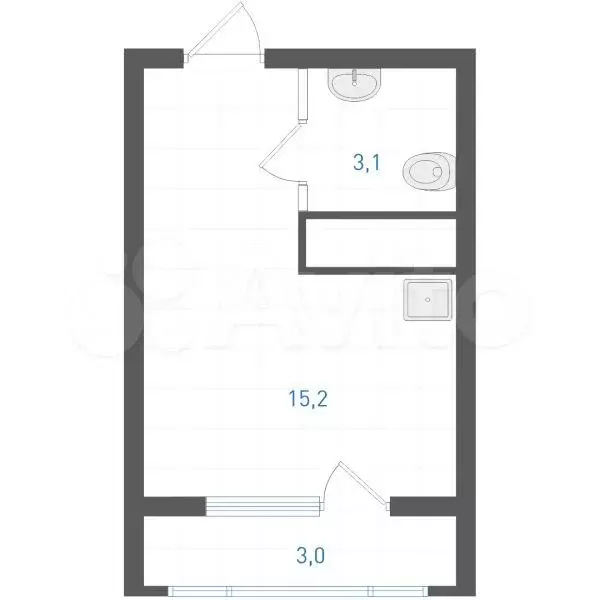 Квартира-студия, 19,8 м, 31/31 эт. - Фото 0