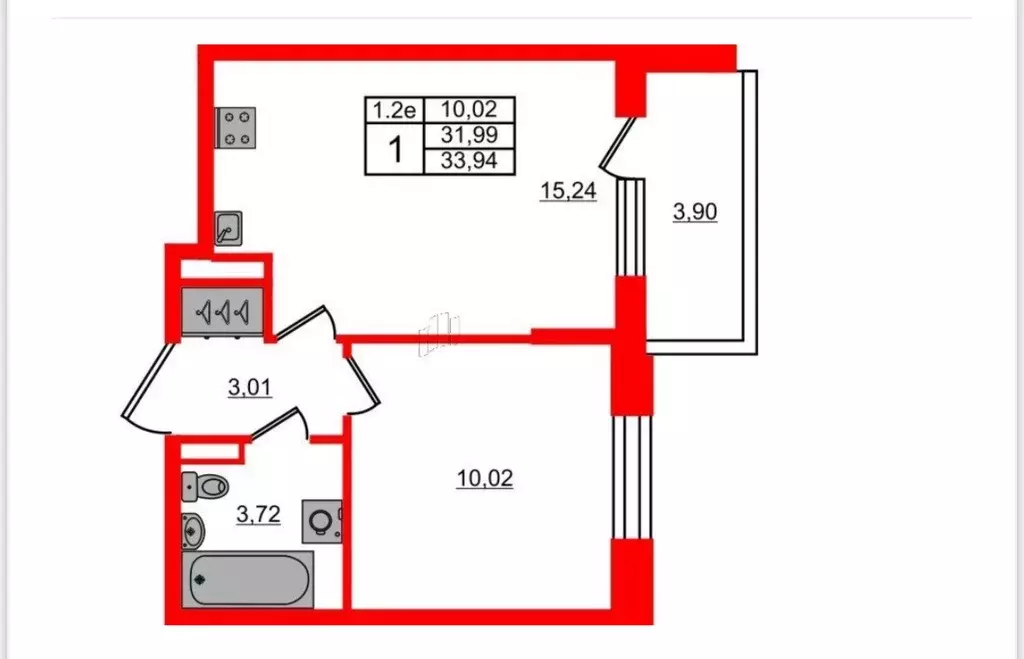 Продаётся 1-к квартира, 32 м - Фото 0