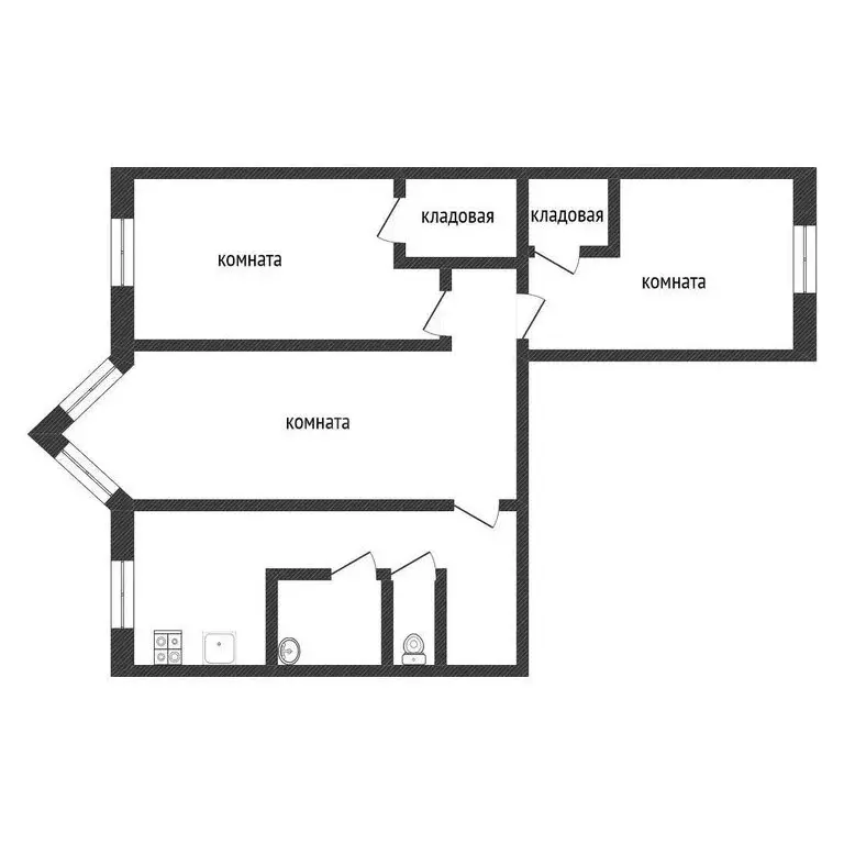 3-комнатная квартира: Кириши, улица Мира, 16 (58 м) - Фото 1