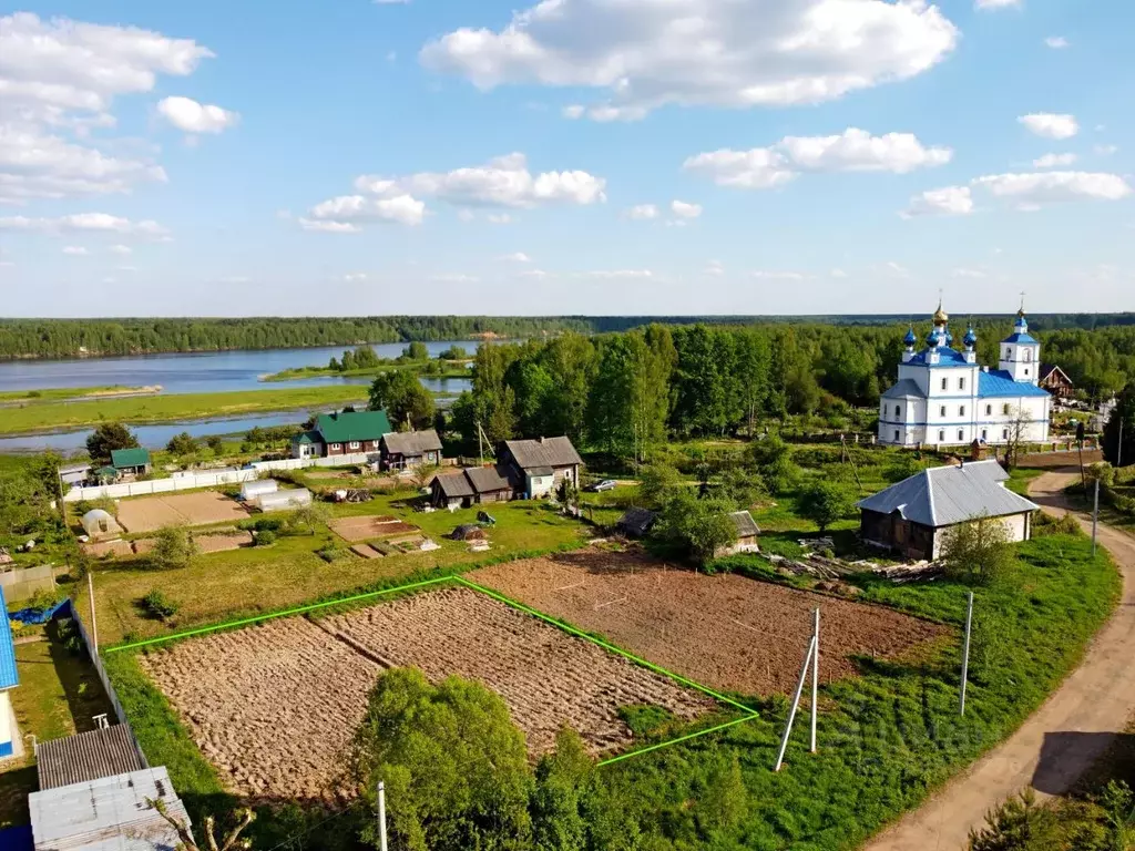 Участок в Ярославская область, Мышкинский район, Приволжское с/пос, с. ... - Фото 0