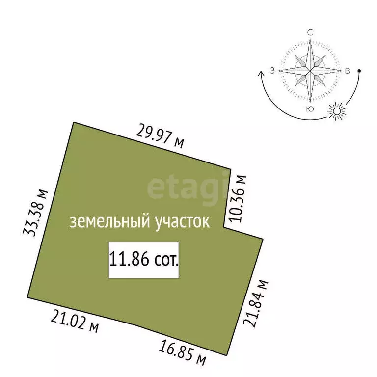 Участок в Ишим, Большая улица (11.86 м) - Фото 1