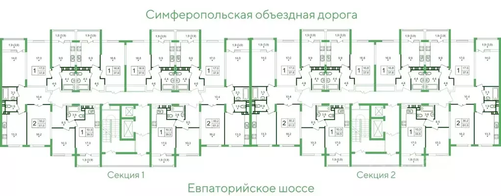 1-к кв. Крым, Симферопольский район, с. Мирное, Жигулина Роща мкр, ... - Фото 2