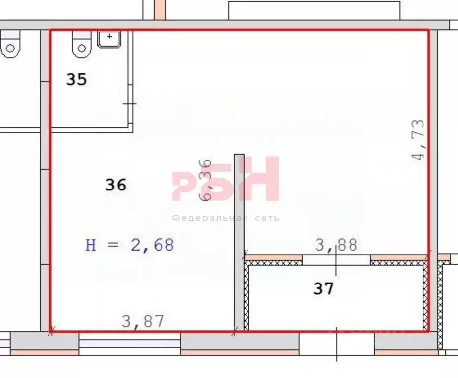 Офис в Свердловская область, Екатеринбург ул. Водоемная, 76 (49 м) - Фото 2