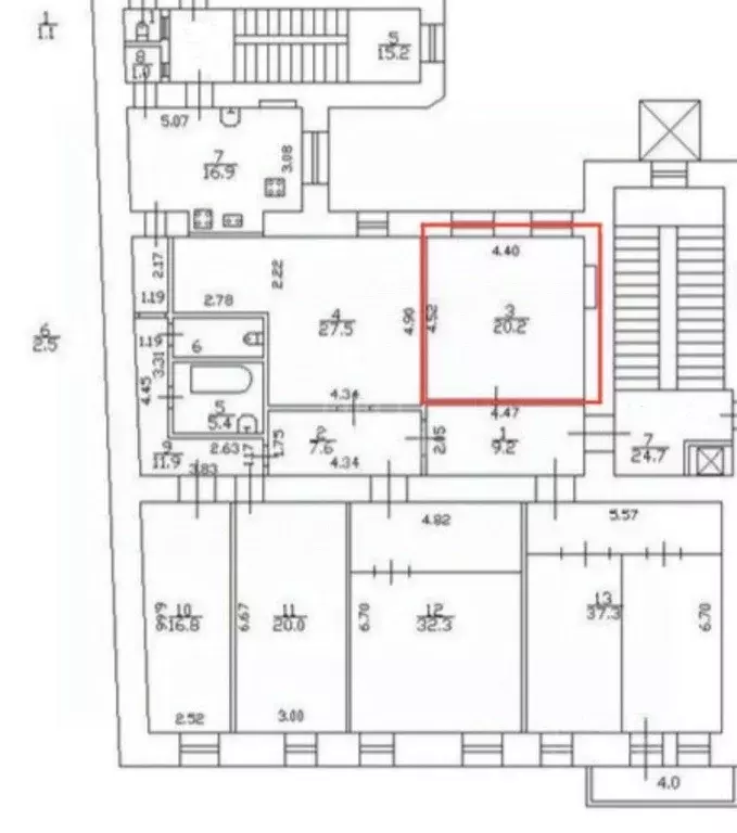 Комната Санкт-Петербург Бронницкая ул., 10 (20.2 м) - Фото 1