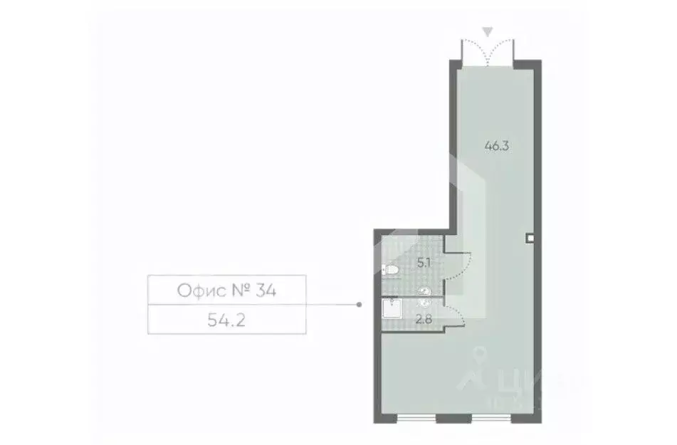Помещение свободного назначения в Москва Производственная ул., 17 (54 ... - Фото 2