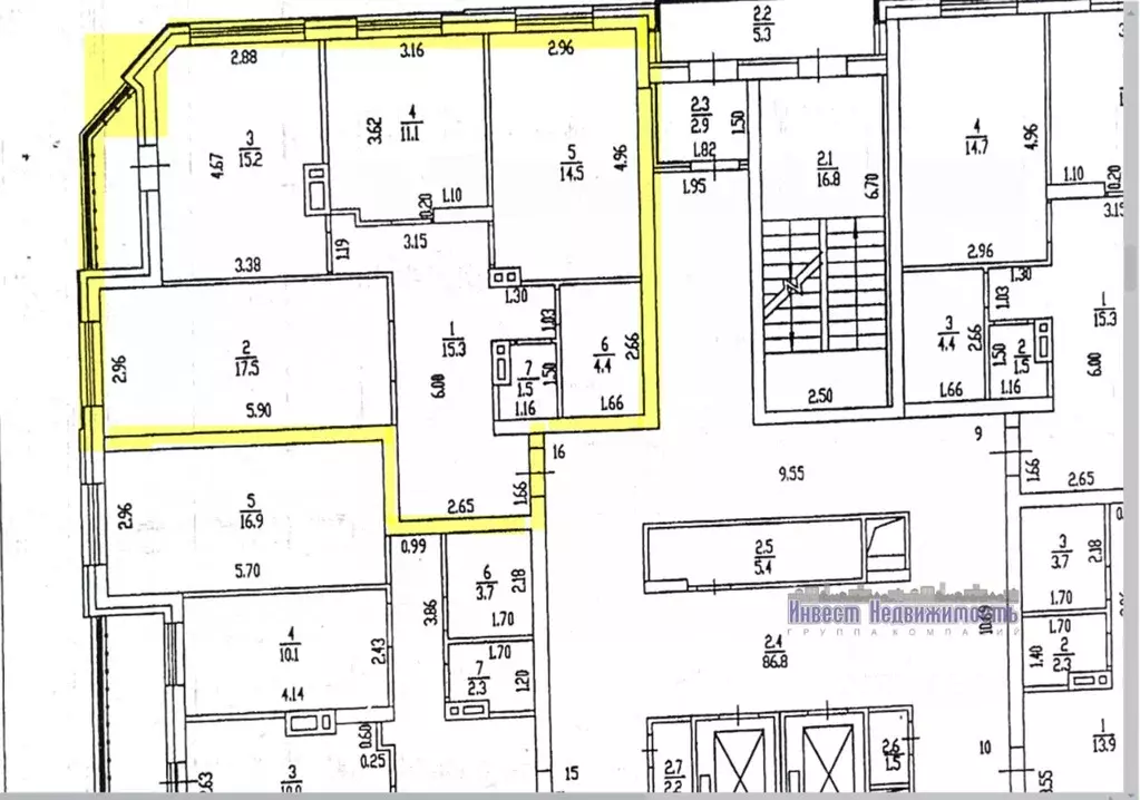3-к кв. Алтайский край, Барнаул ул. 6-я Нагорная, 15Г/9 (79.5 м) - Фото 1