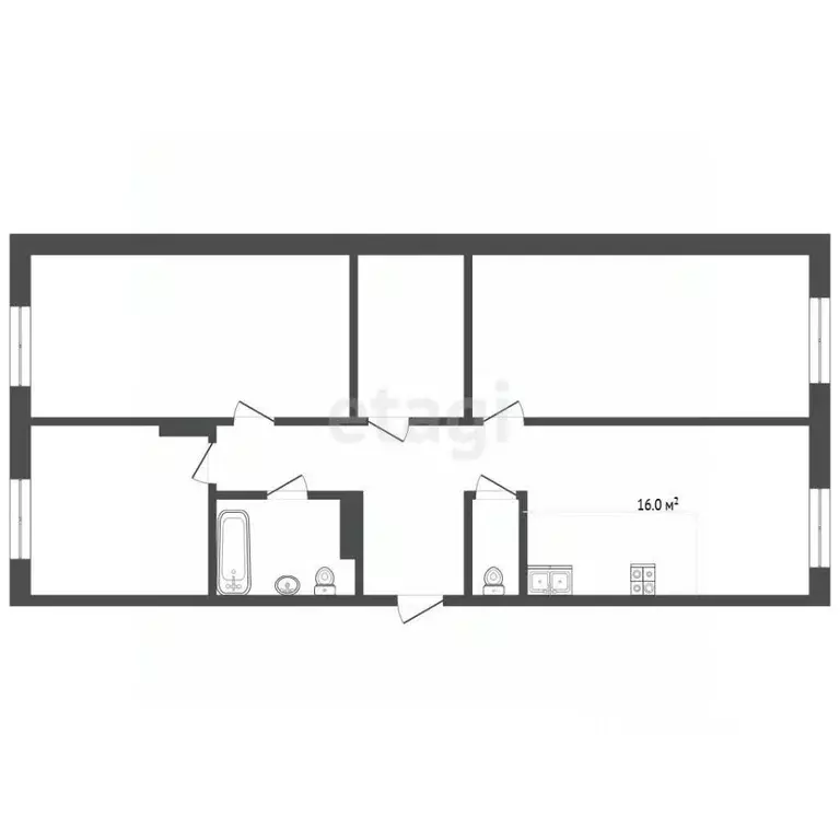 3-к кв. Тюменская область, Тюмень ул. Республики, 204к6 (85.6 м) - Фото 2