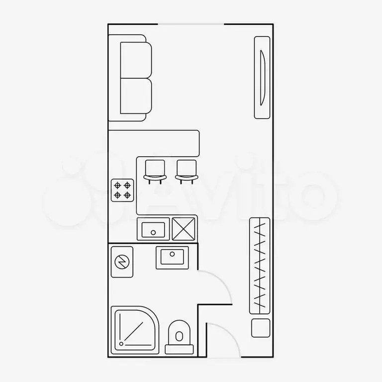 Квартира-студия, 34 м, 13/28 эт. - Фото 0