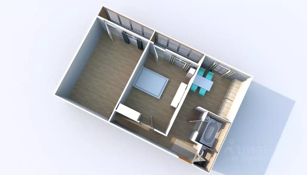 2-к кв. Тверская область, Конаковский муниципальный округ, д. Мокшино ... - Фото 0