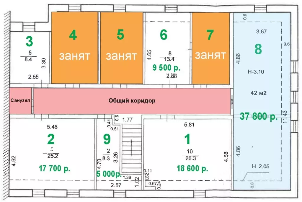 Офис в Оренбургская область, Оренбург Пушкинская ул., 47 (20 м) - Фото 1