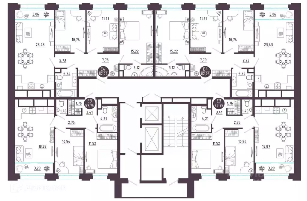 2-к кв. Рязанская область, Рязань Московское ш. (57.75 м) - Фото 2