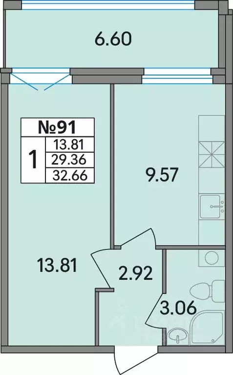 1-к кв. Ленинградская область, Всеволожский район, Агалатовское с/пос, ... - Фото 1