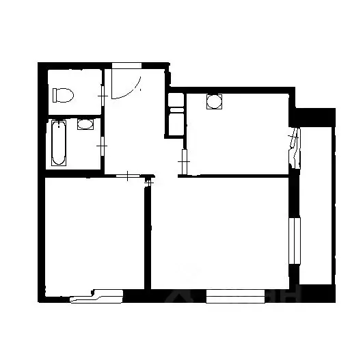 2-к кв. Санкт-Петербург ул. Маршала Казакова, 70к1 (52.8 м) - Фото 2