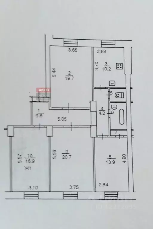 Комната Рязанская область, Рязань Октябрьская ул., 20 (16.9 м) - Фото 2