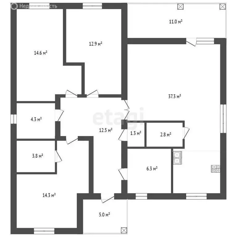 Дом в Перевалово, Юбилейная улица (121 м) - Фото 1