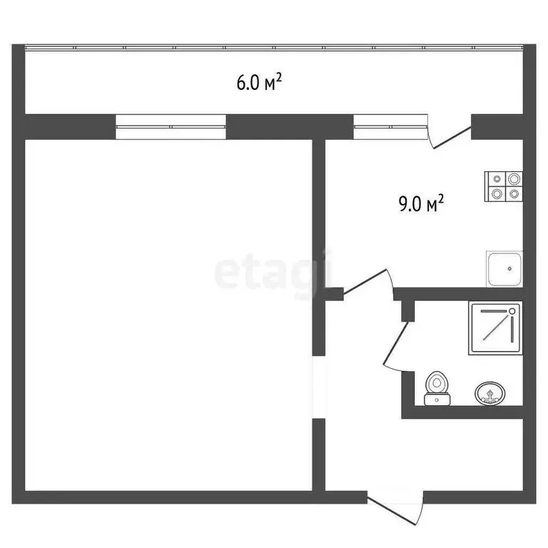 1-комнатная квартира: Муром, Владимирское шоссе, 12Б (38 м) - Фото 0
