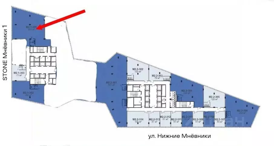 Офис в Москва ул. Нижние Мневники, 37АС17 (331 м) - Фото 0