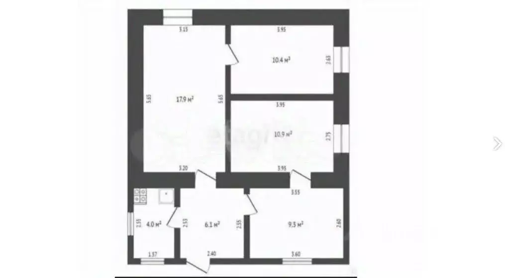 Дом в Крым, Ленинский район, с. Ильичево ул. Пушкина, 26 (59 м) - Фото 2