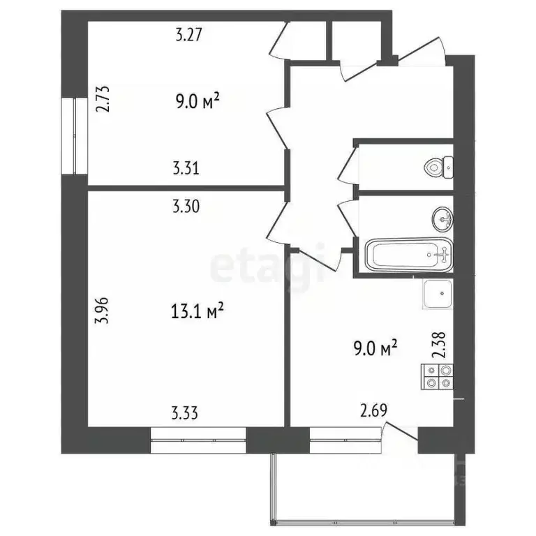 2-к кв. Москва 13-я Парковая ул., 31К2 (40.0 м) - Фото 2