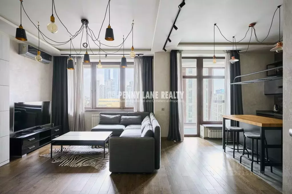 Студия Москва 2-я Черногрязская ул., 6к3 (48.0 м) - Фото 1