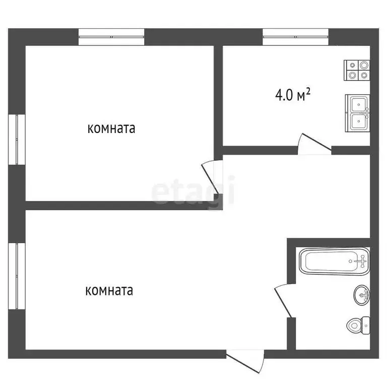 2-комнатная квартира: Свердловская область, Пышминский муниципальный ... - Фото 1