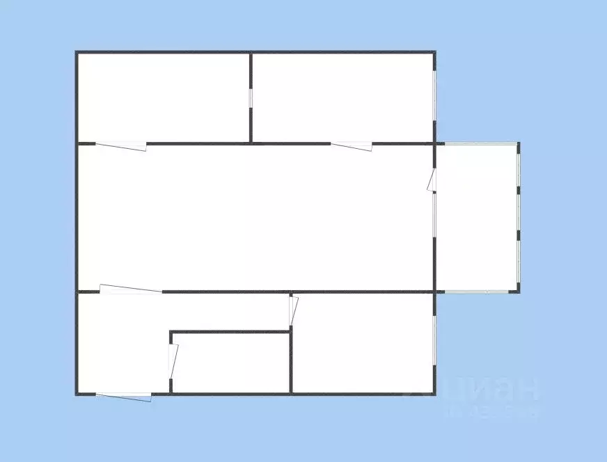 2-к кв. Белгородская область, Губкин ул. Белинского, 13 (42.6 м) - Фото 2