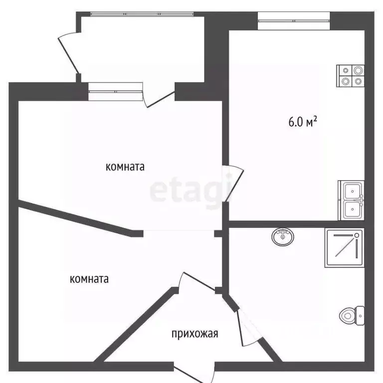 2-к кв. Крым, Ялта ул. Киевская, 11 (48.0 м) - Фото 2