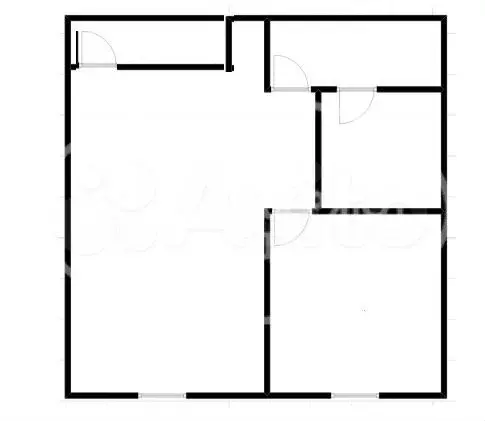 3-к. квартира, 40,6 м, 1/1 эт. - Фото 0