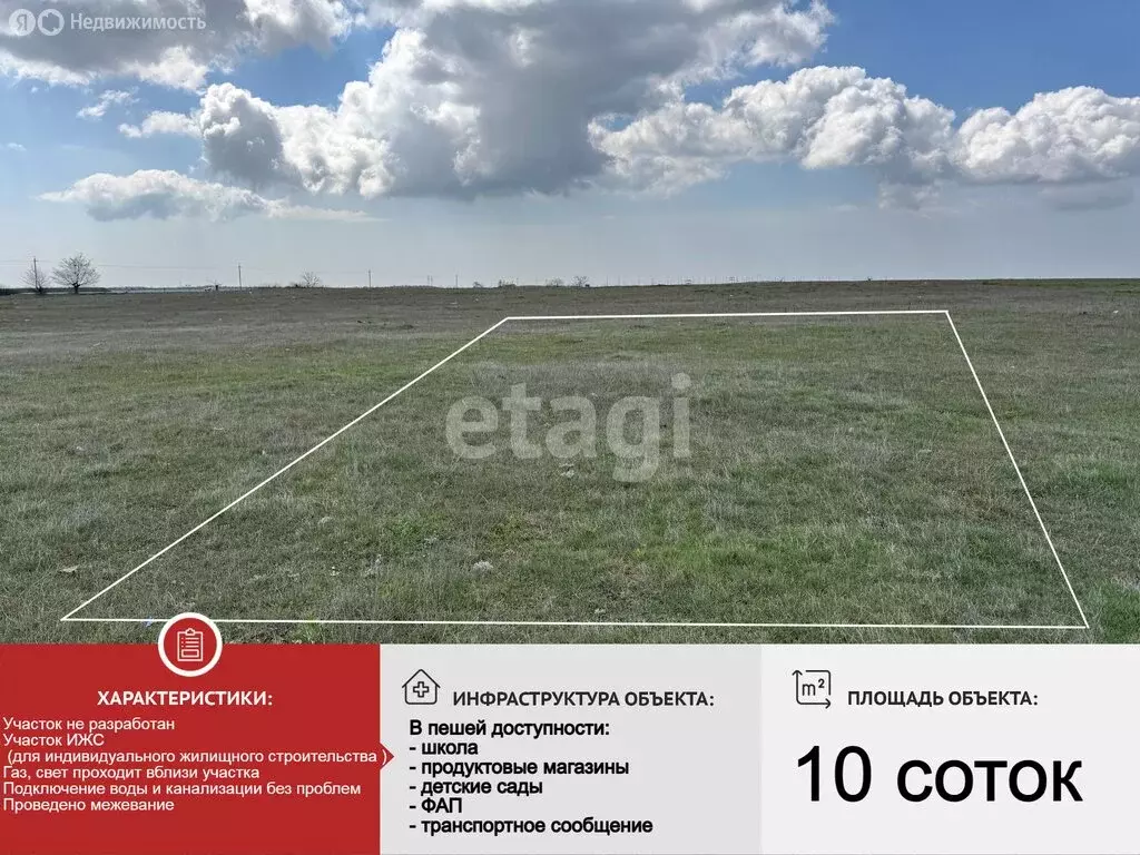 Участок в Сакский район, Суворовское сельское поселение, село ... - Фото 2