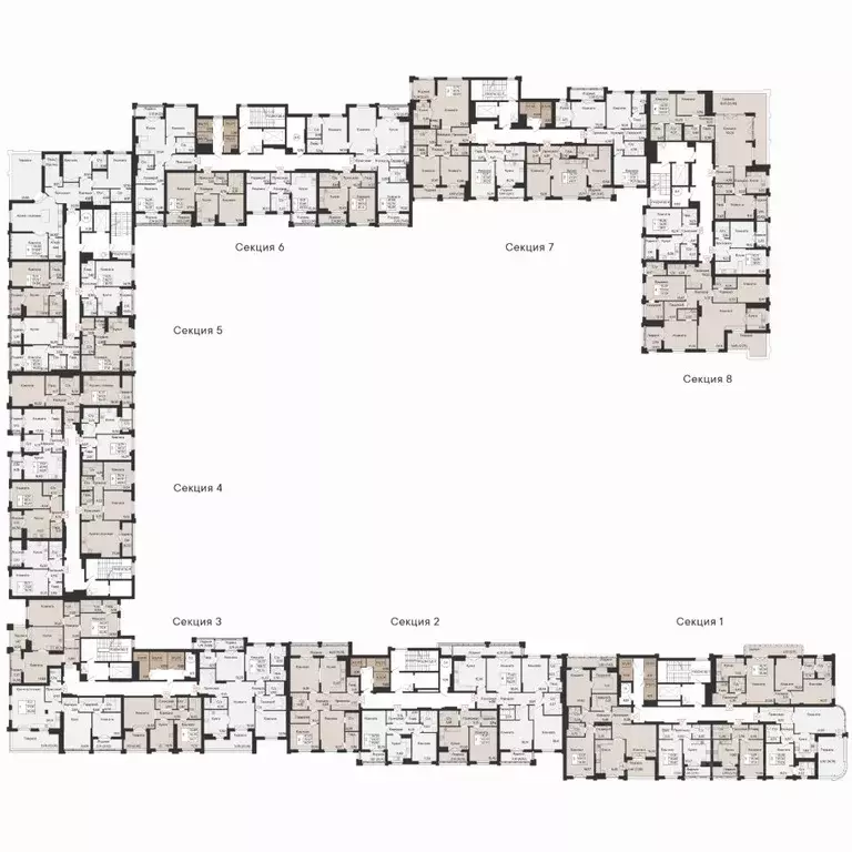 1-к кв. Ростовская область, Ростов-на-Дону Ривьера жилой квартал,  ... - Фото 2