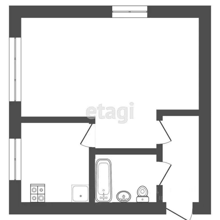 1-к кв. Мордовия, Саранск ул. Тани Бибиной, 18 (30.2 м) - Фото 2