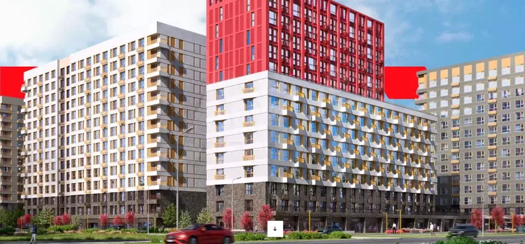 Квартира-студия, 28,5 м, 4/14 эт. - Фото 1