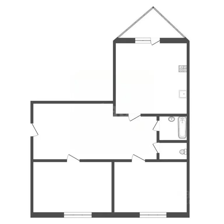 2-к кв. Тульская область, Узловая ул. Андреева, 9 (65.3 м) - Фото 1