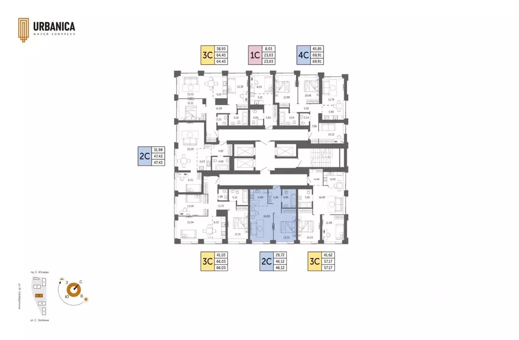 2-к кв. Башкортостан, Уфа Зеленая Роща жилрайон, Урбаника жилой ... - Фото 2