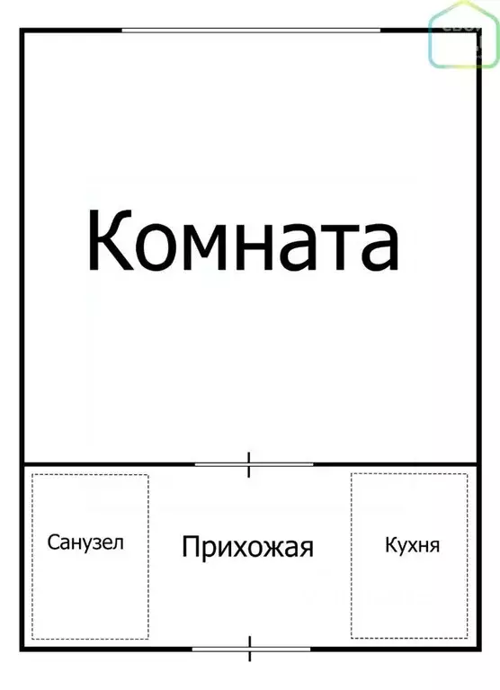 Студия Рязанская область, Рязань ул. Крупской, 11 (17.5 м) - Фото 1