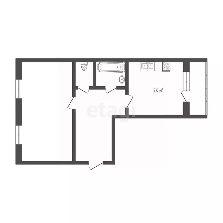 1-к кв. Тюменская область, Тюмень Мелиораторов мкр, ул. Мелиораторов, ... - Фото 0