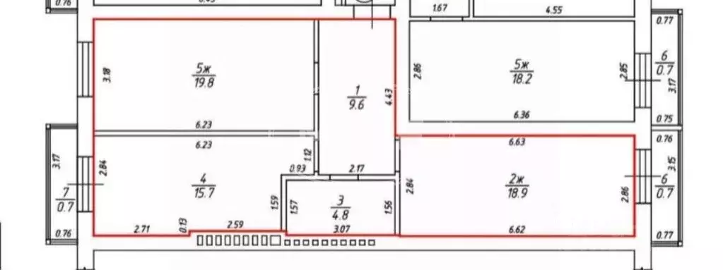 2-к кв. Калининградская область, Гурьевск ул. Генерал-лейтенанта ... - Фото 2