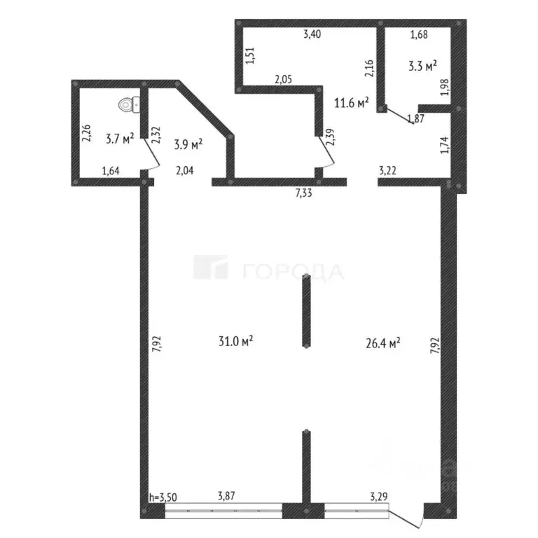 Офис в Кемеровская область, Новокузнецк ул. Кирова, 105 (75 м) - Фото 2