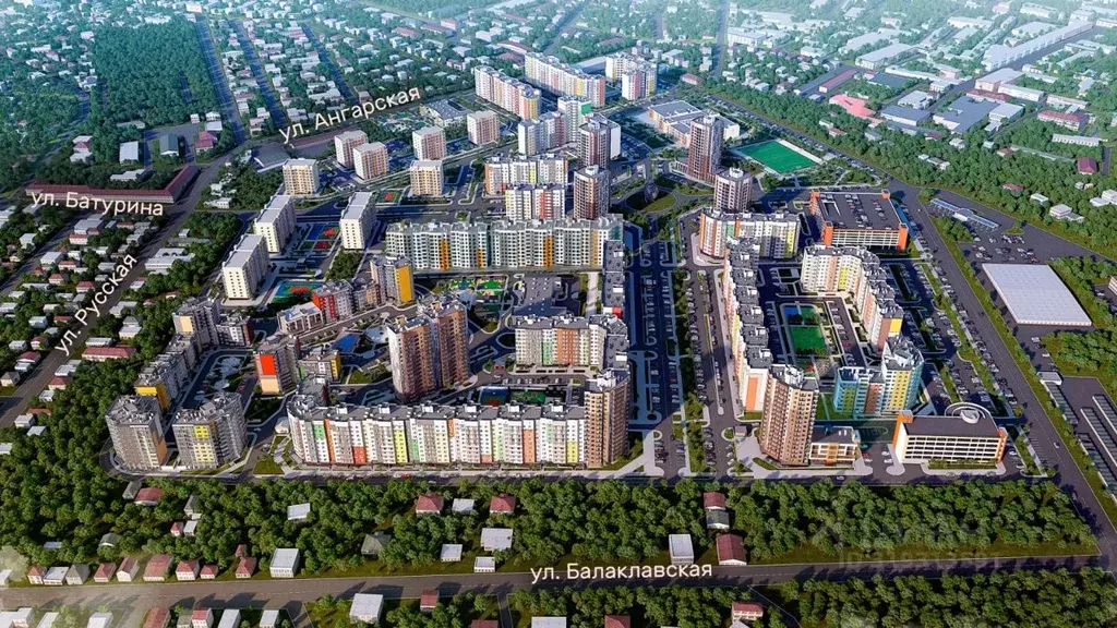 2-к кв. Крым, Симферополь ул. Батурина (56.73 м) - Фото 1