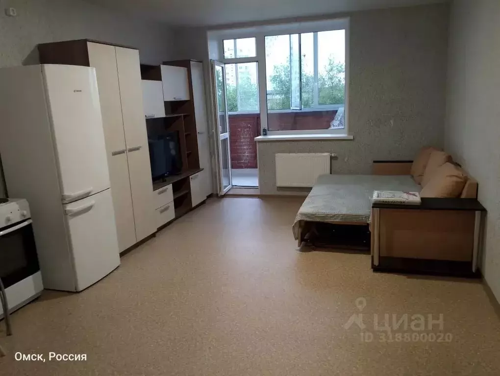 Студия Омская область, Омск ул. Завертяева, 18/8 (36.0 м) - Фото 0